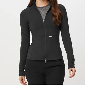 BNWT black Figs On-Shift ContourKnit Jacket